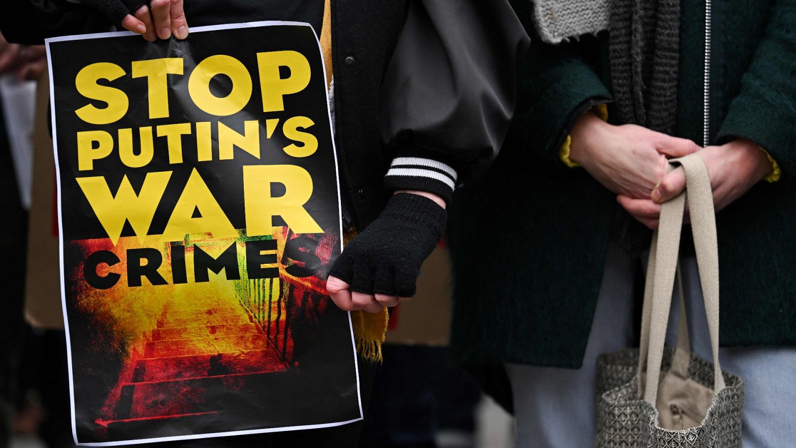 Imagen de recurso de una protesta contra la guerra en Ucrania