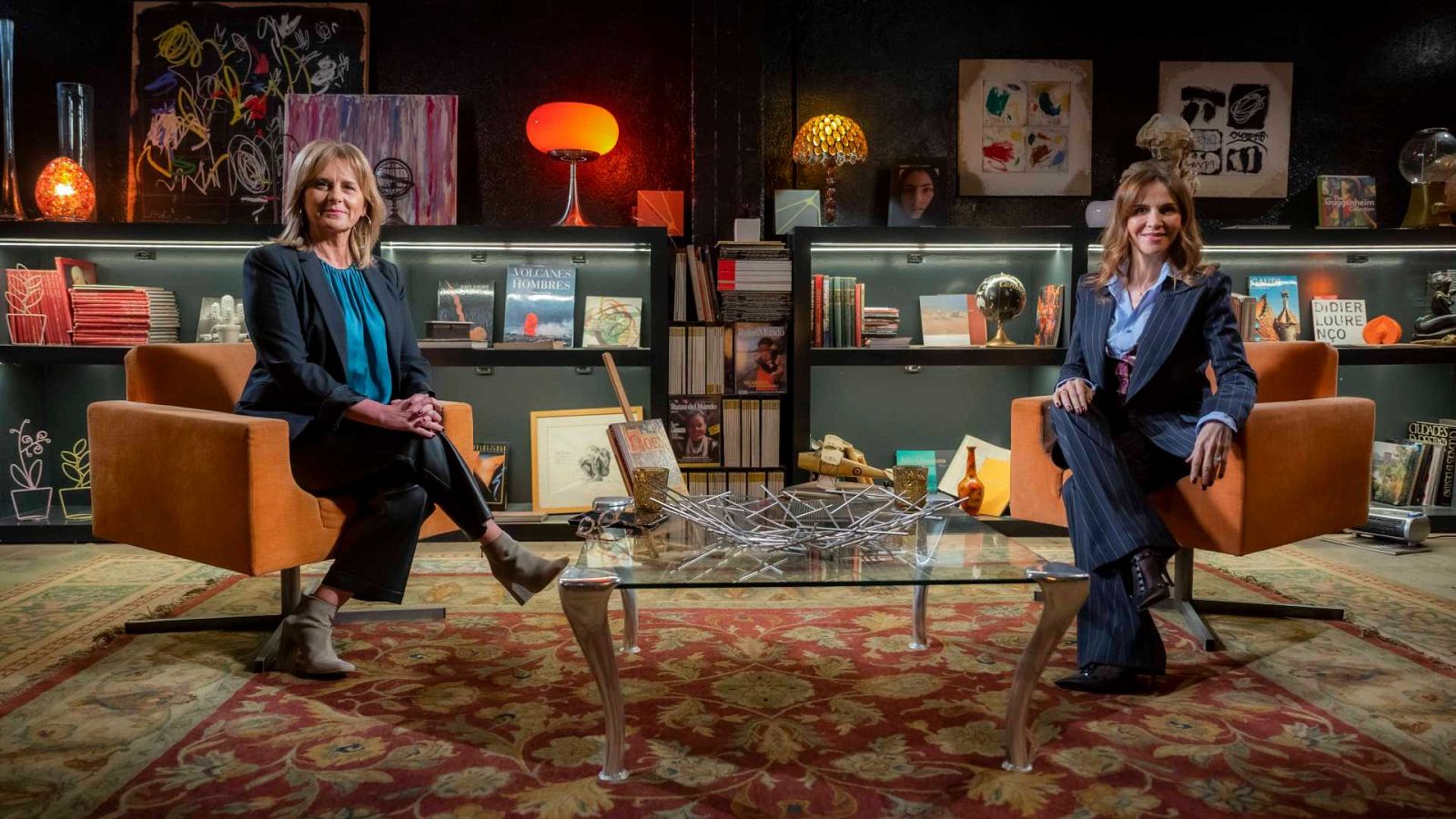 Anna Cler i Piluka de Echegaray, al set del programa