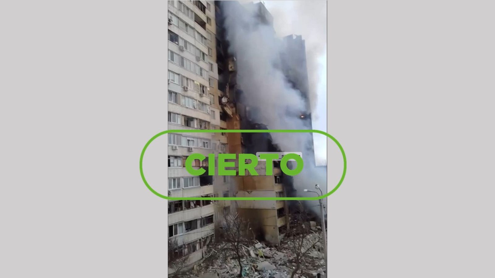 Incendio en edificio residencial de Járkov