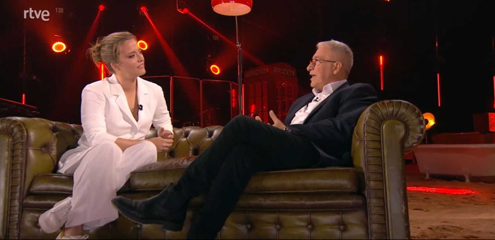 Xavier Sardà y María Casado en 'Las tres Puertas'