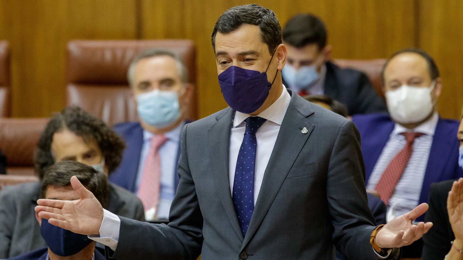 El presidente de la Junta de Andalucía, Juanma Moreno