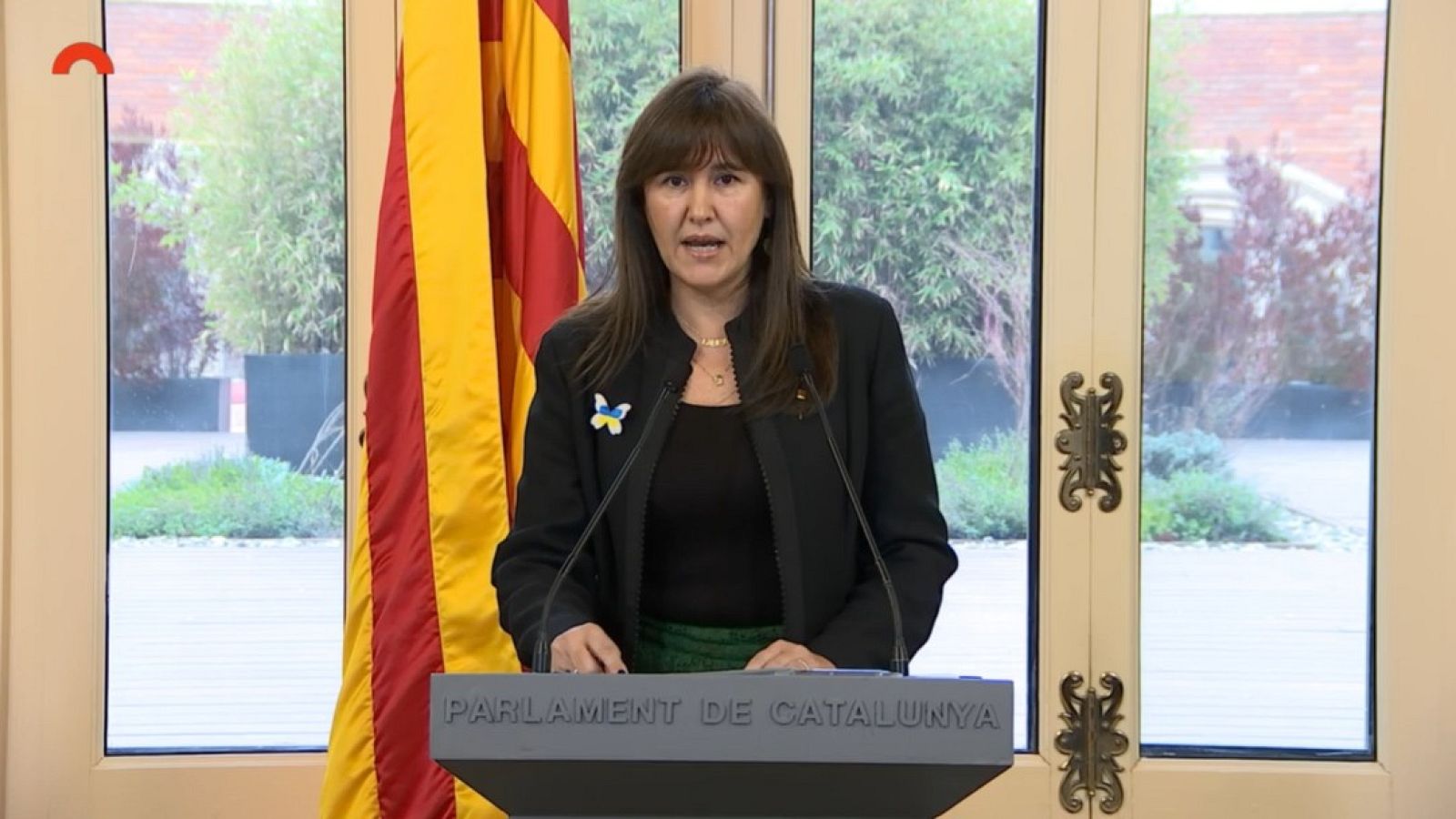 La presidenta del Parlament, Laura Borràs, fa balanç del primer any de legislatura