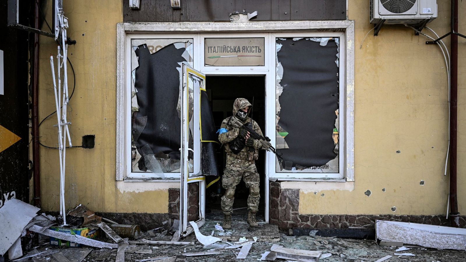 Un soldado ruso en Kiev