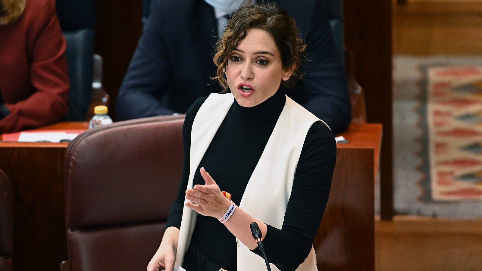 La presidenta madrileña, Isabel Díaz Ayuso