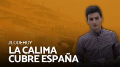 La calima naranja de polvo del Sahara cubre el mapa de España