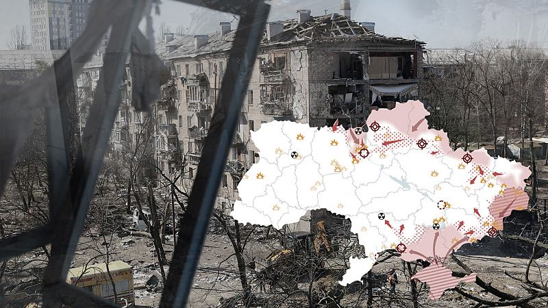 Los mapas de la cuarta semana de la guerra en Ucrania