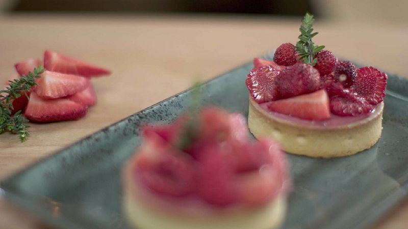 Receta fácil de tartaleta de frambuesas