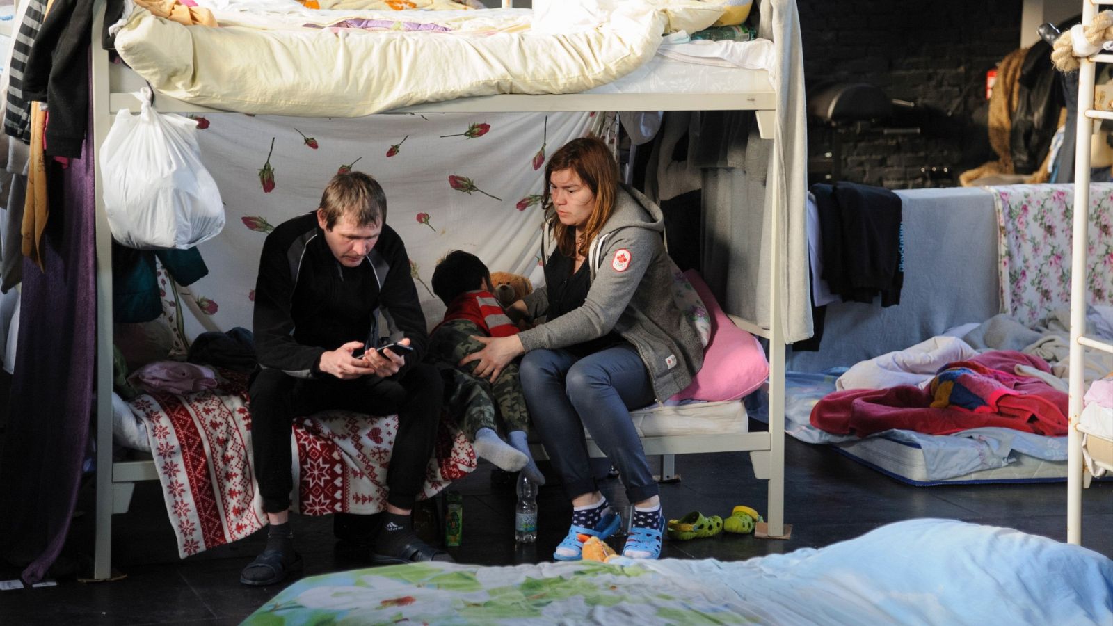 Refugiados en Leópolis, Ucrania