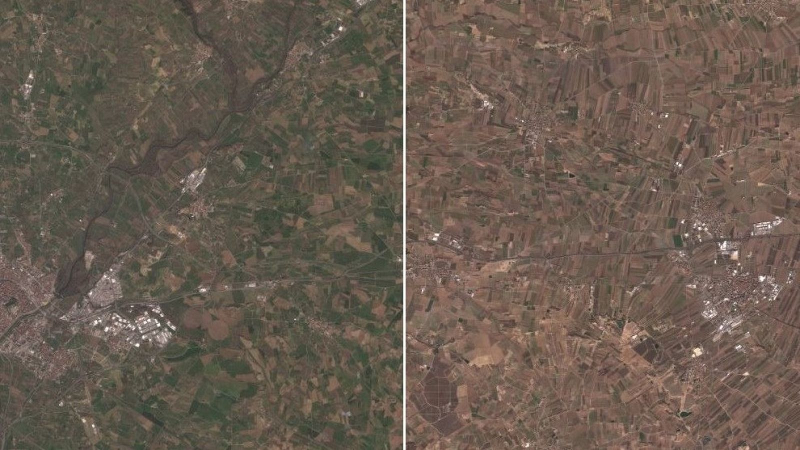 Comparativa del Pla de Lleida (Febrer 2021/22) | Satèl·lit Sentinel-2
