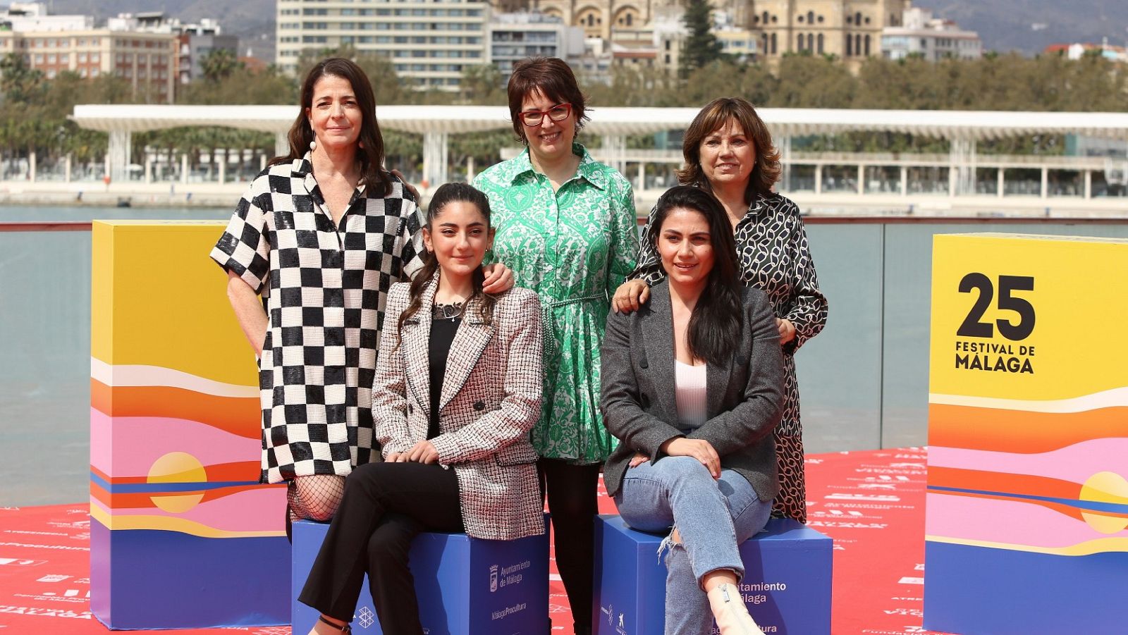 El equipo de 'Sinjar' durante la presentación de la película en Málaga