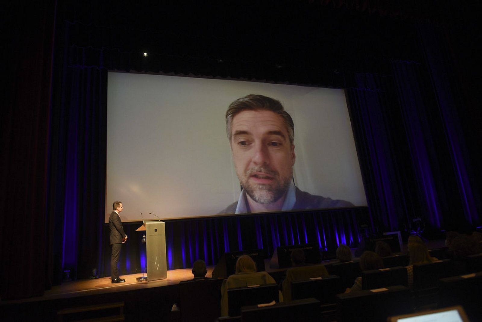 Franganillo ha intervenido en la entrega de premios por videoconferencia