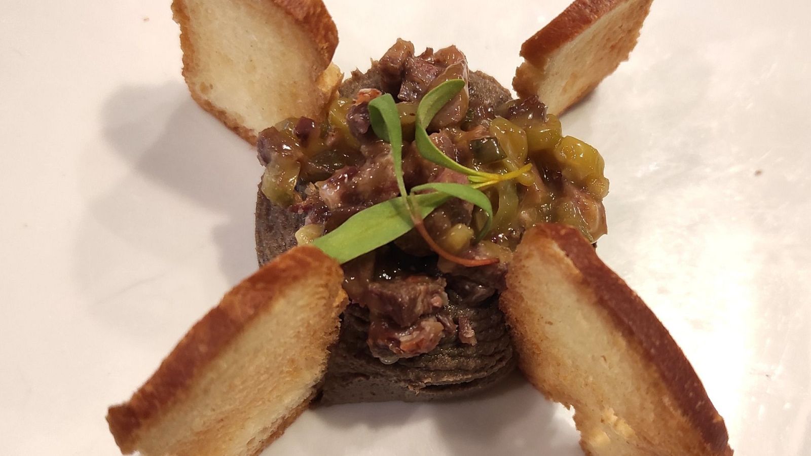 Receta de paté de higaditos de pollo, pera y pechuga de pollo, por el chef Javier Estévez