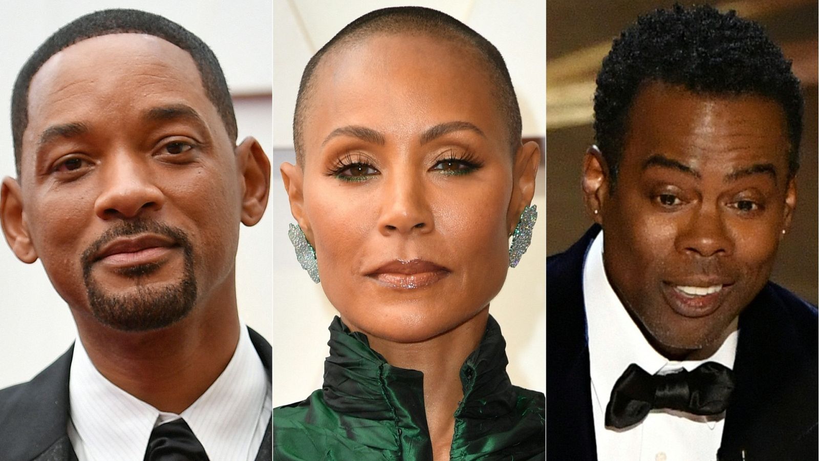 Will Smith, Jada Pinkett y Chris Rock