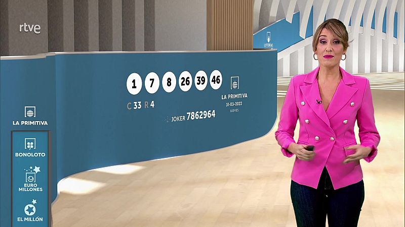 Sorteo de la BonoLoto, Primitiva y Loter�a Nacional del jueves 31 de marzo