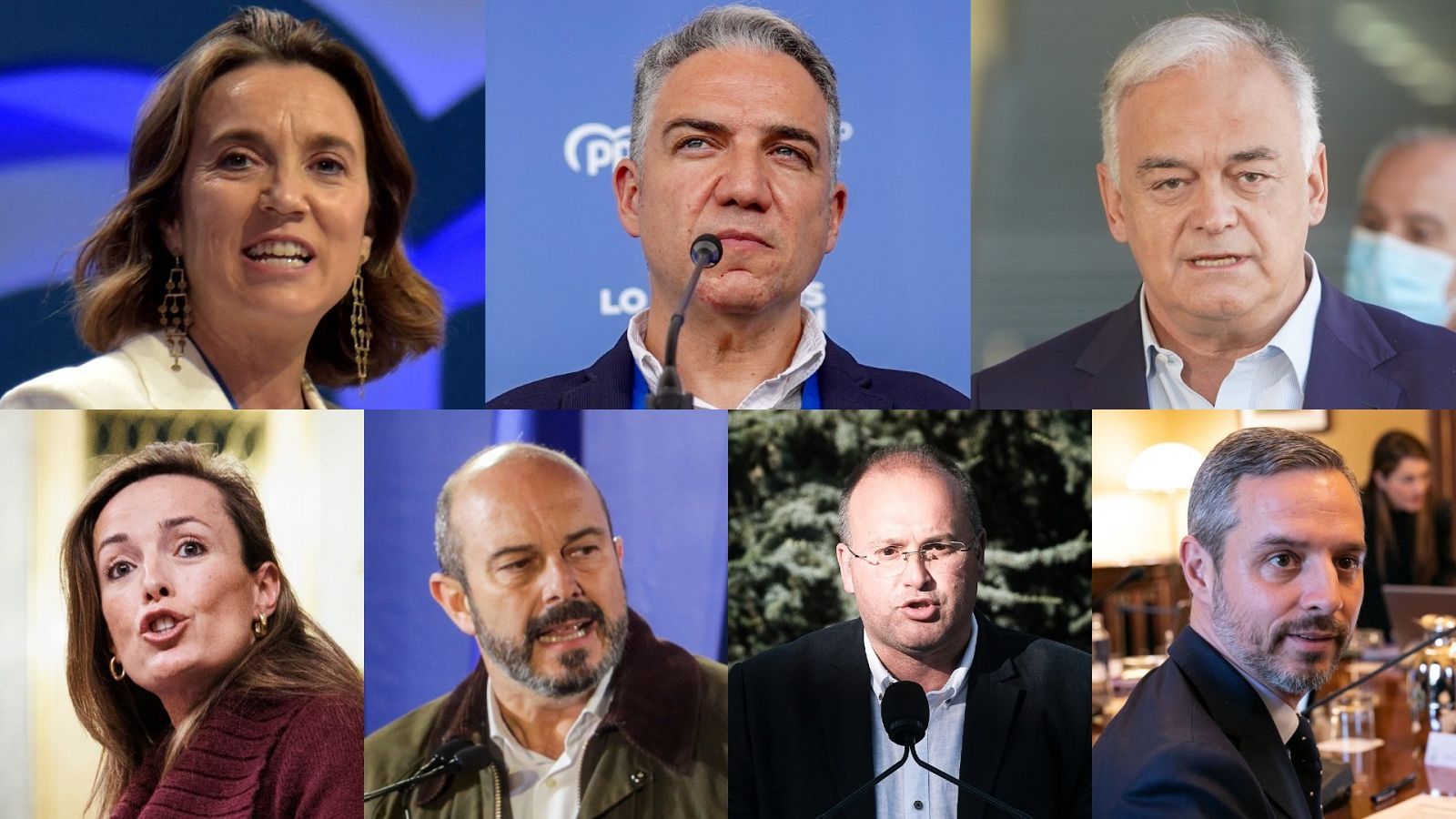 Los integrantes de la nueva dirección del PP de Alberto Núñez Feijóo