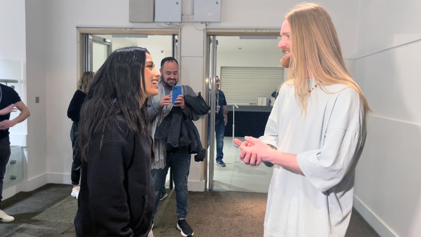 Chanel Terrero y Sam Ryder en la London Eurovision Party