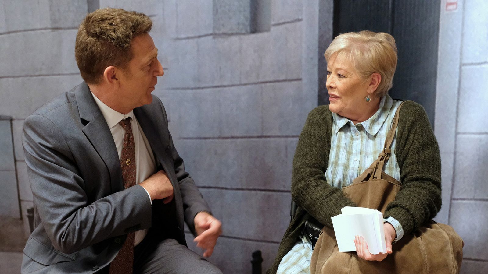 María Garralón y Juanjo Artero durante el rodaje