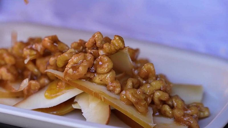 Receta de queso ahumado con nueces y naranja al estilo Gipsy Chef
