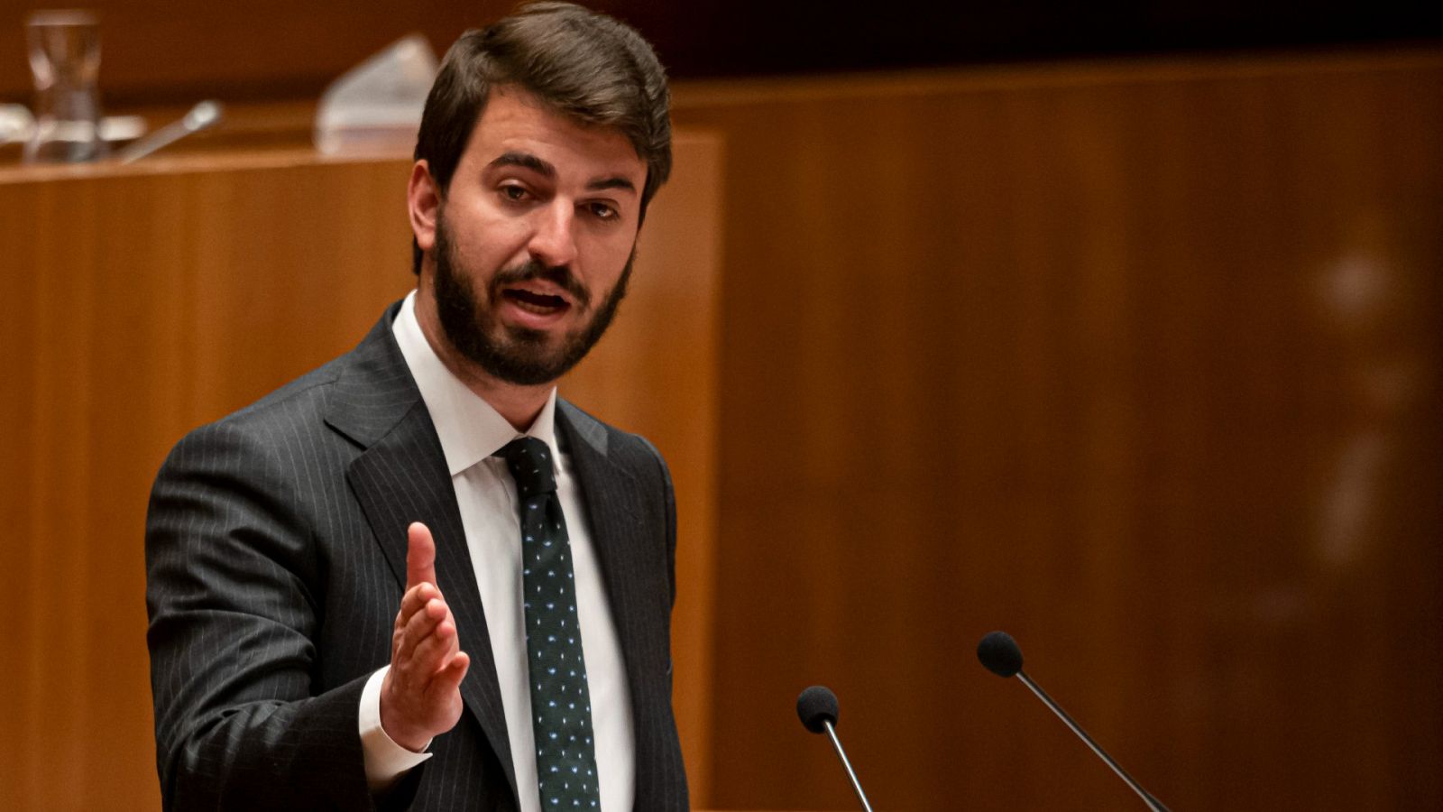 El portavoz de Vox en las Cortes, Juan García-Gallardo