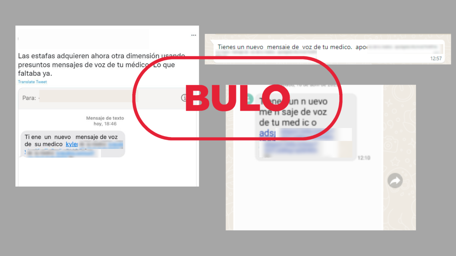 Estos SMS que se hacen pasar por mensajes de voz de tu médico