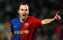 Iniesta, dos semanas de baja