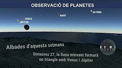 Júpiter, Venus, Mart i Saturn a les albades