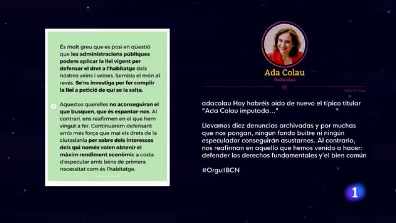 Colau, sobre el cas Bloc Llavors: "Se'ns investiga per fer complir la llei"