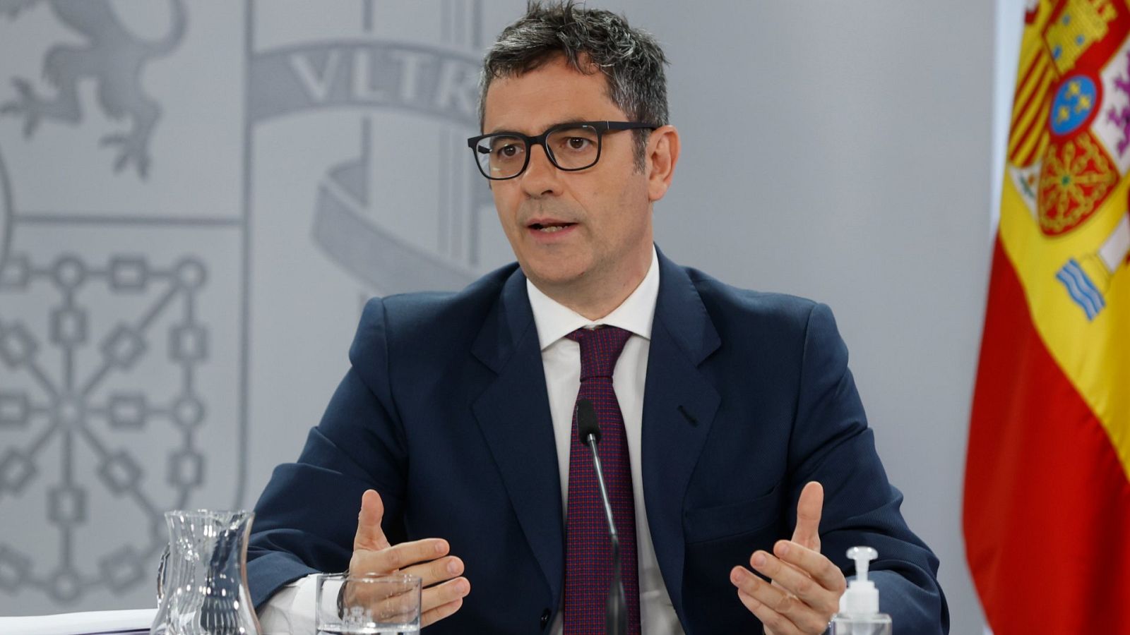 El ministro de la Presidencia, Relaciones con las Cortes y Memoria Democrática, Félix Bolaños