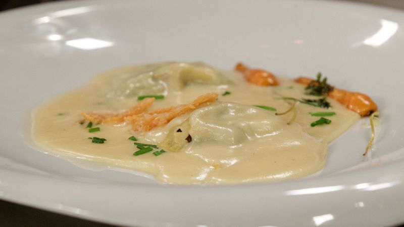 Receta de raviolis con queso de Paula