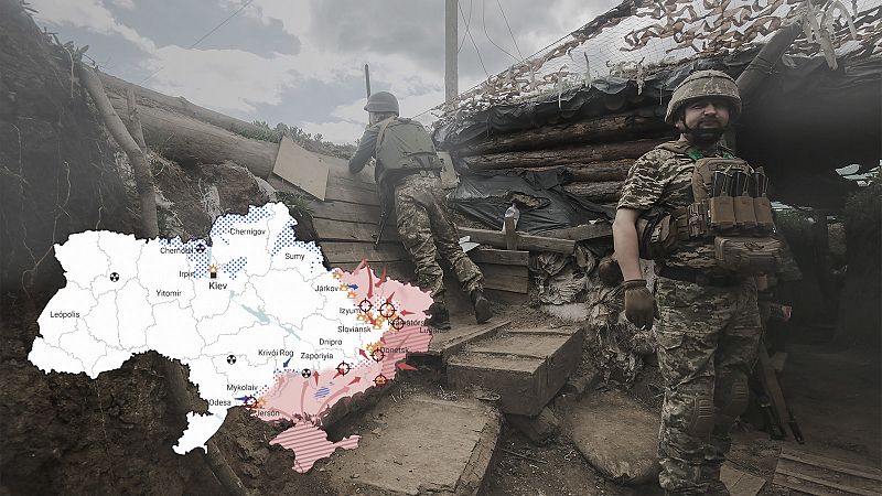 Los mapas de la décima semana de guerra en Ucrania