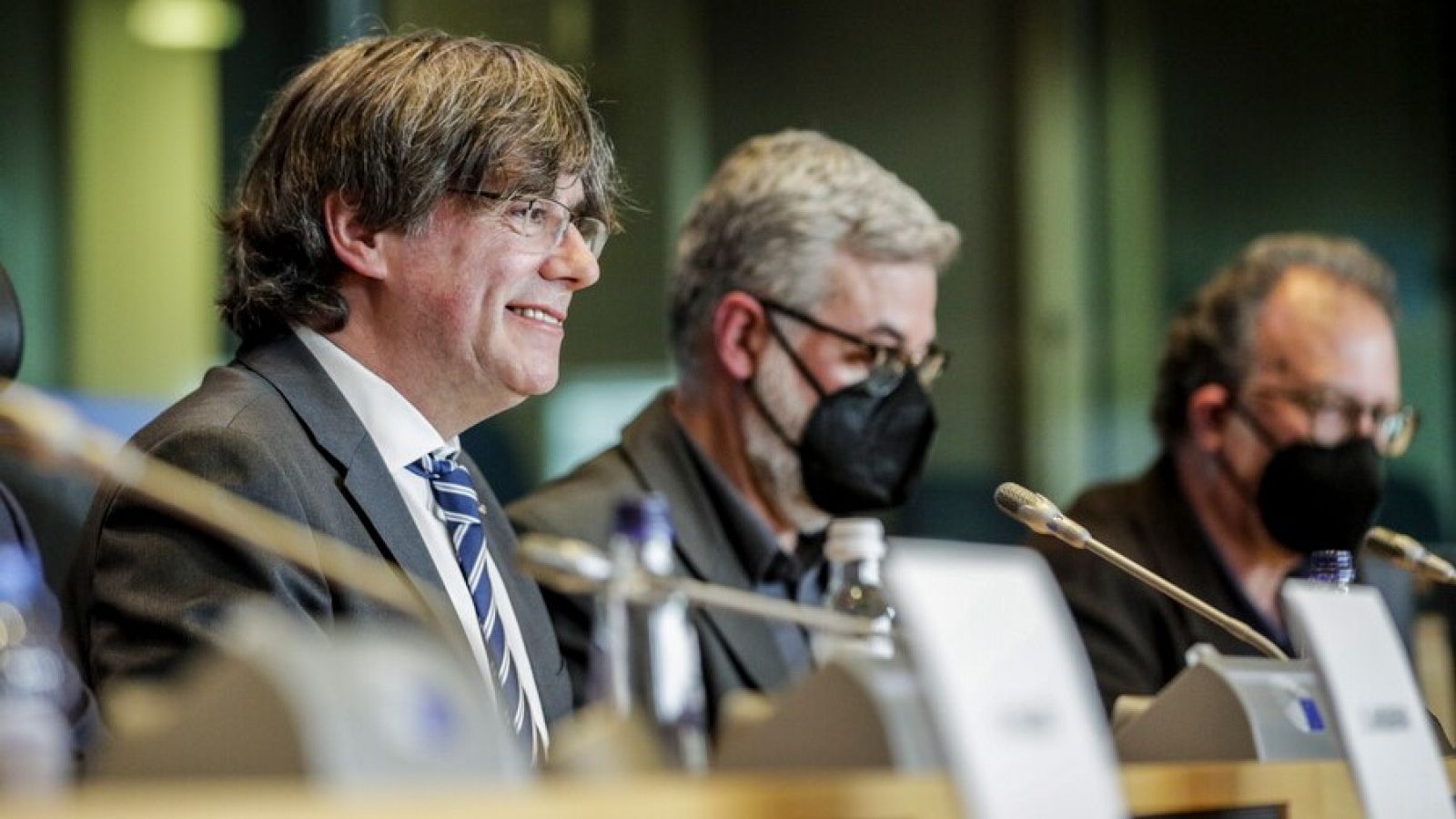 L'expresident de la Generalitat, Carles Puigdemont, en acte a Brusel·les