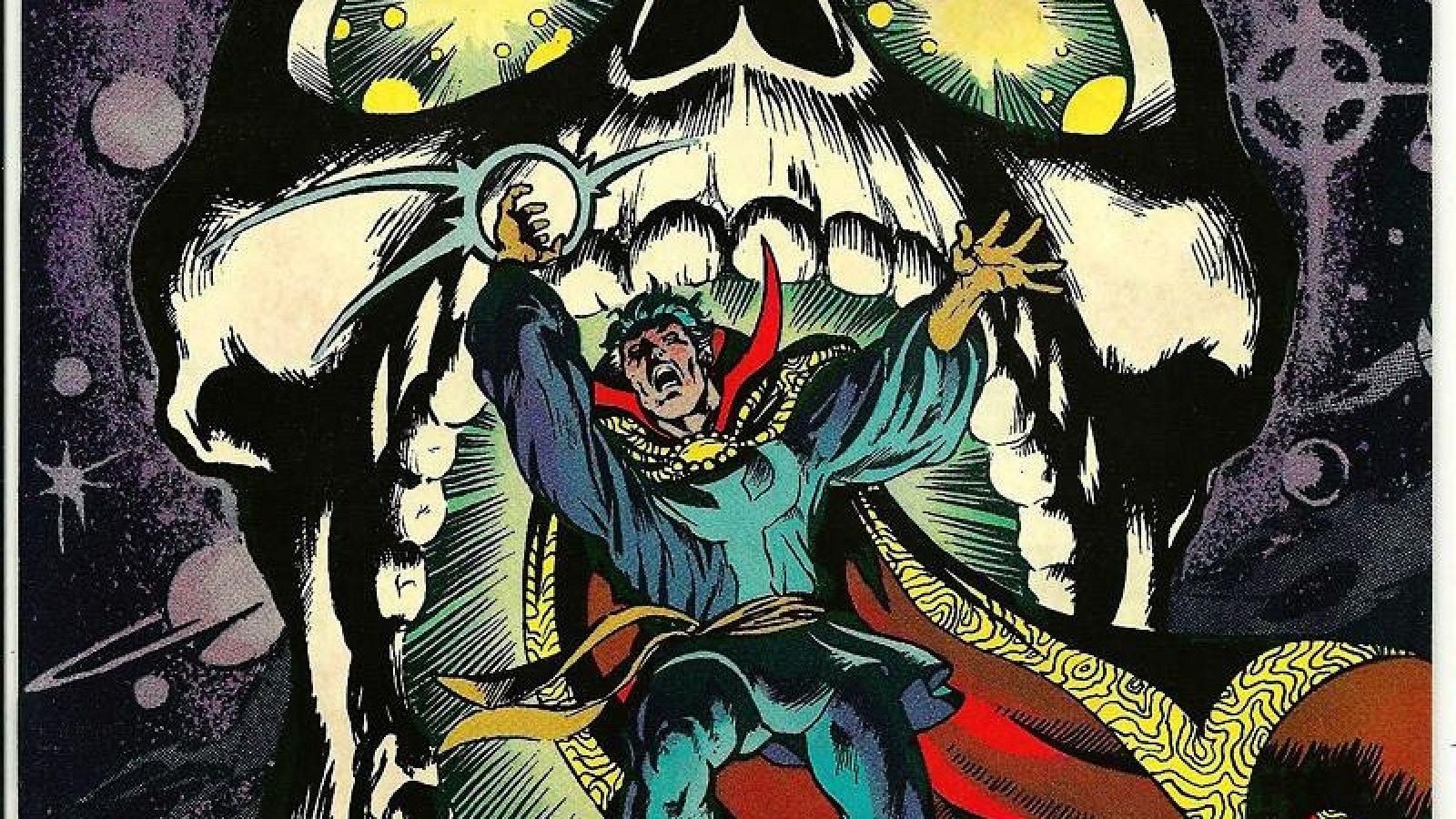 Detalle de una portada del 'Doctor Extraño'