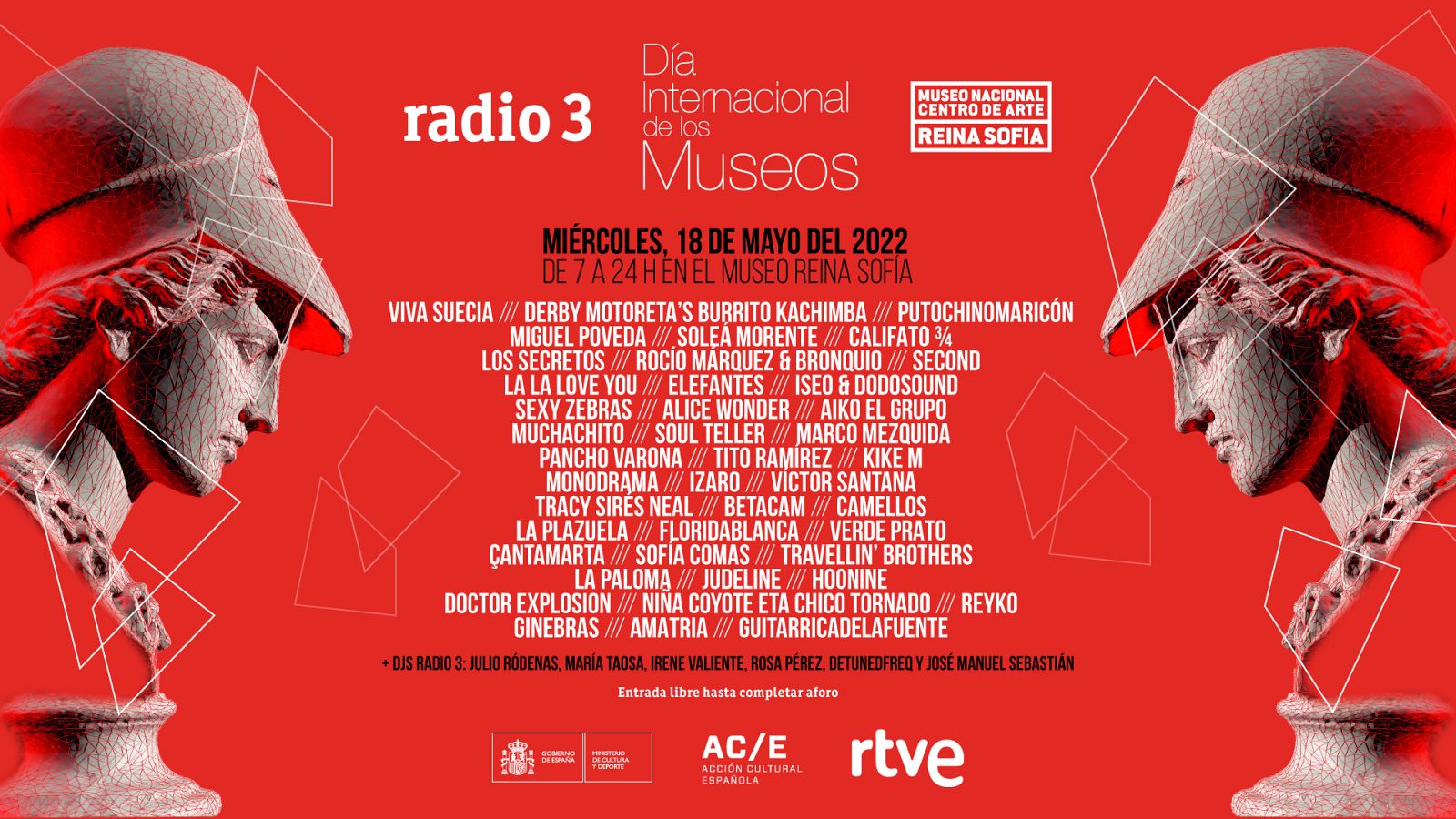 Radio 3 te ofrece 17 horas de música con más de 40 actuaciones en directo