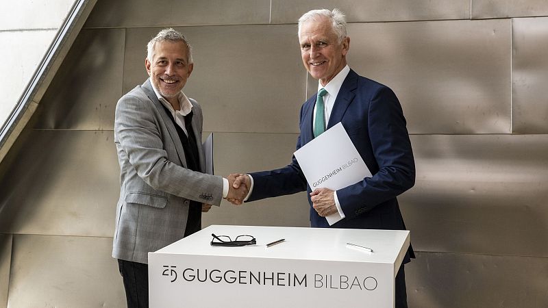 RTVE y el Museo Guggenheim Bilbao firman un acuerdo de colaboración en el 25º aniversario del Museo