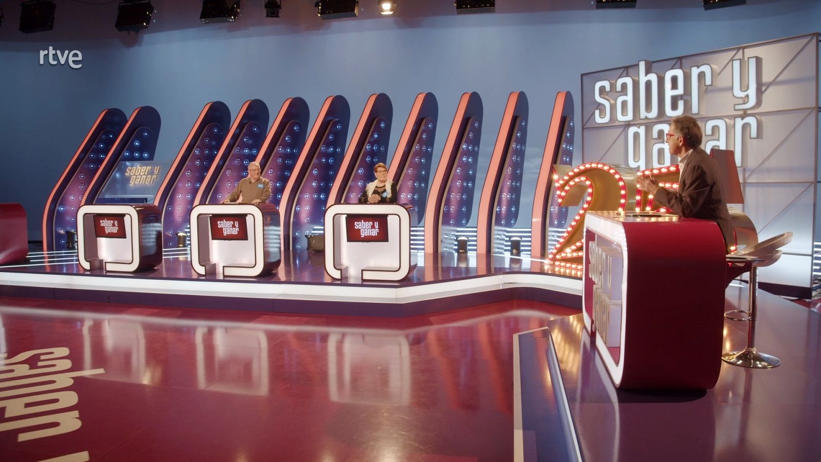 Arsenio Sáez, Ana Jímenez i Jordi Hurtado a 'Saber y Ganar'