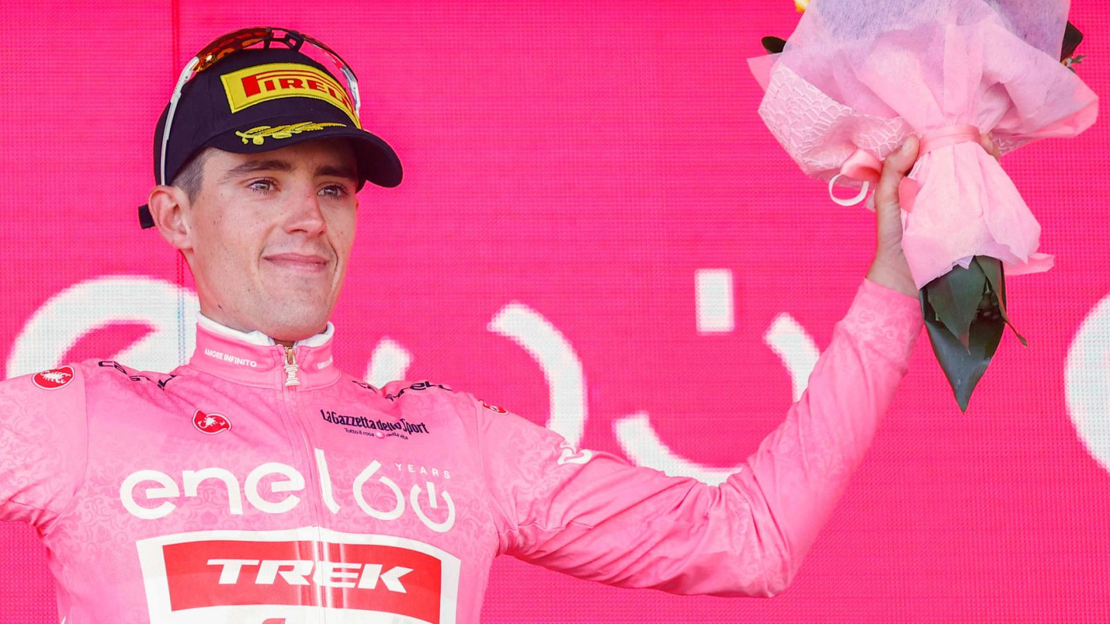 Juanpe López, con la maglia rosa