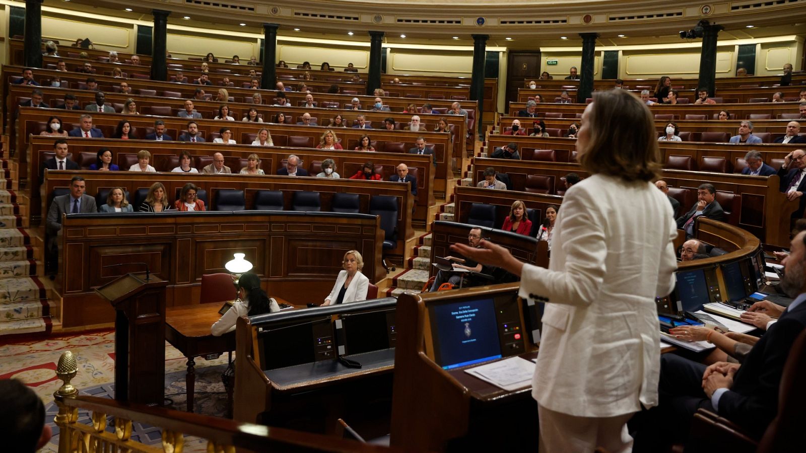 Imagen de la sesión de control al Gobierno este miércoles en el Congreso