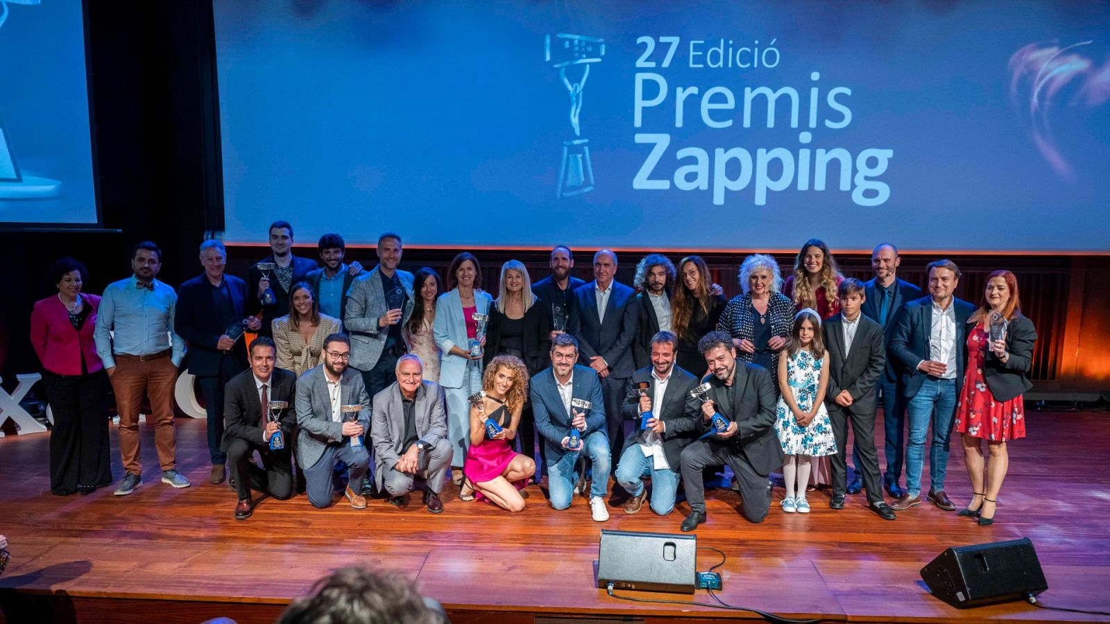 Foto de família dels 27 Premis Zapping