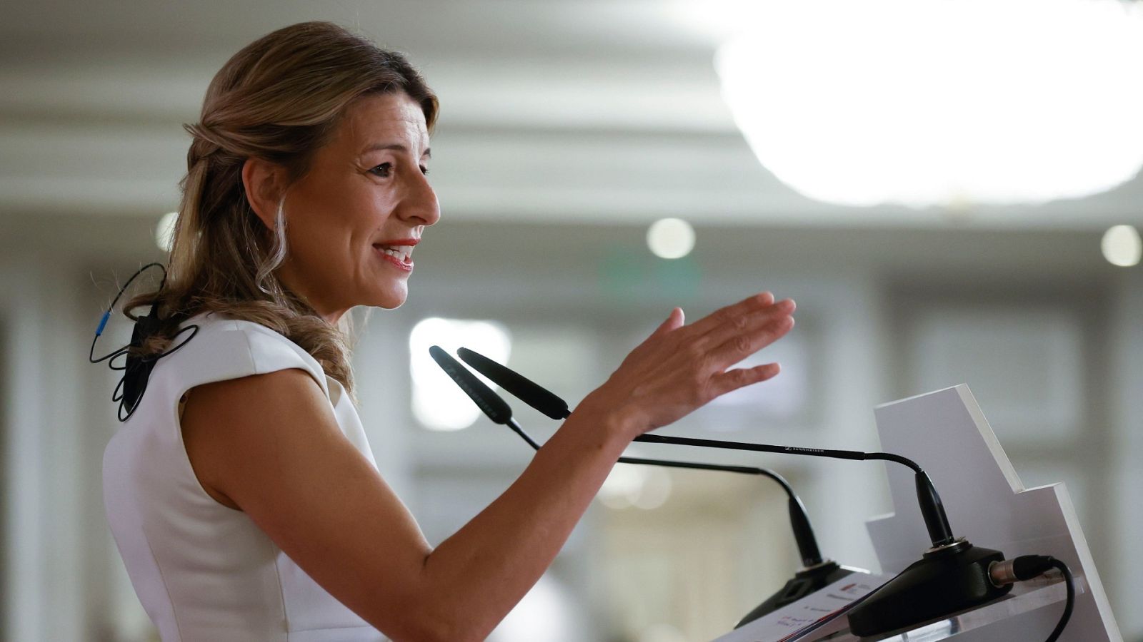 La vicepresidenta segunda y ministra de Trabajo