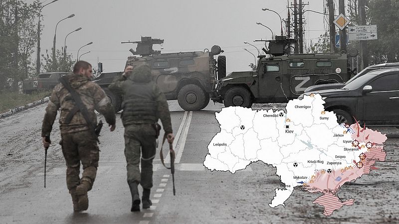 Los mapas de las decimotercera semana de guerra en Ucrania
