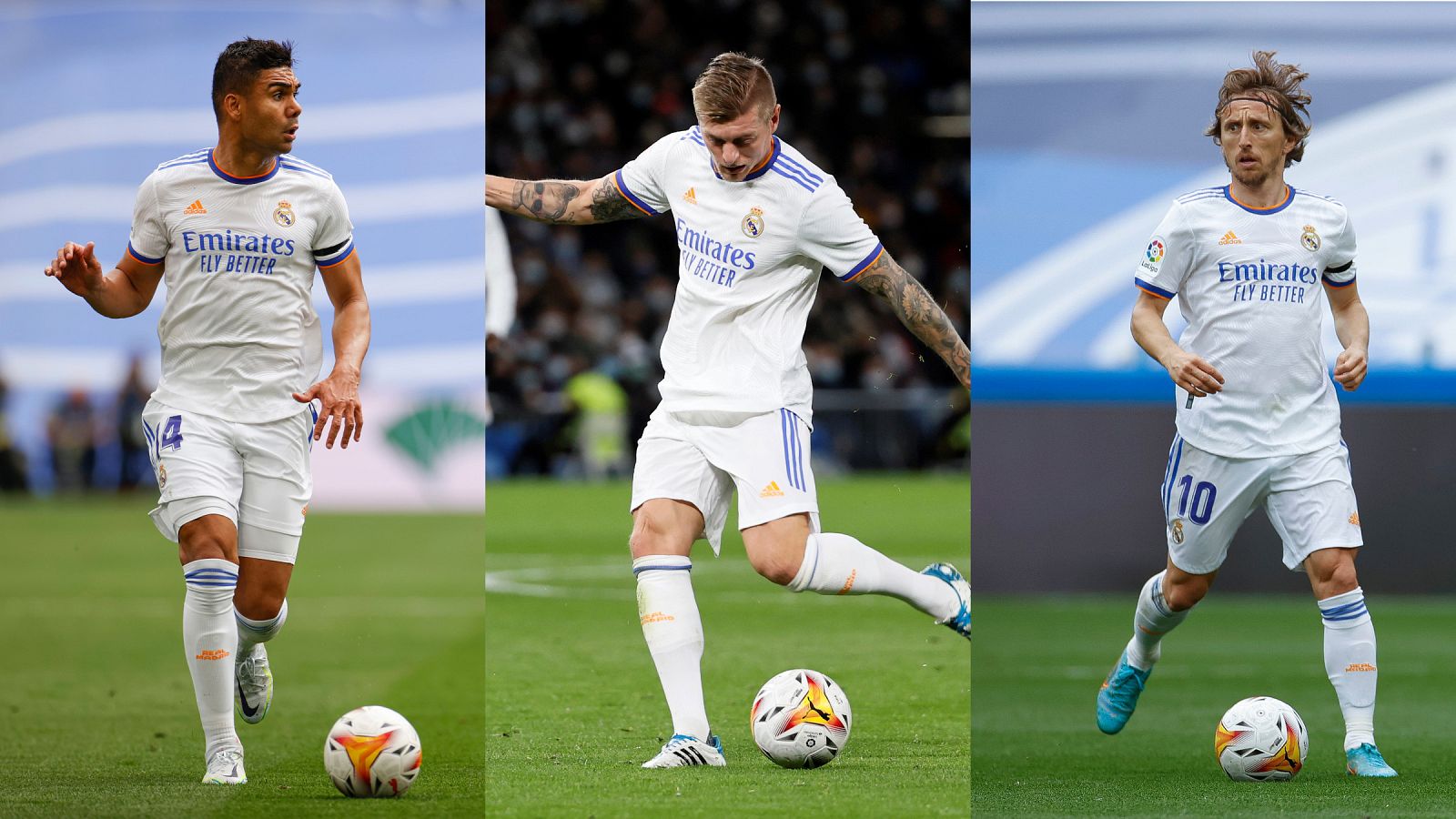 Casemiro, Kroos y Modric