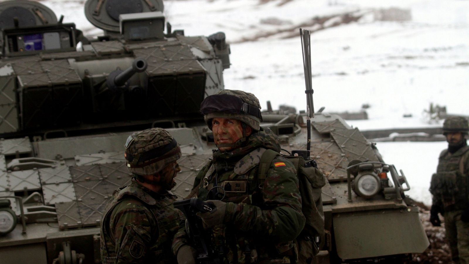 Soldados españoles en la misión de la OTAN en Letonia, en una imagen de archivo