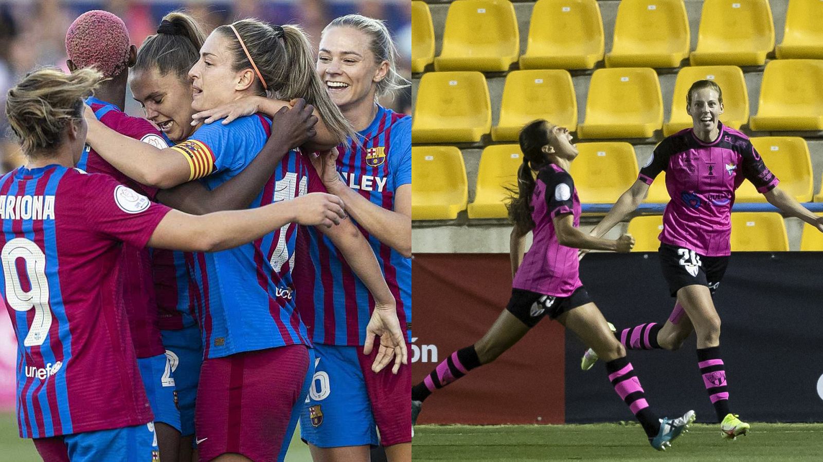 Copa de la Reina: Barça y Sporting de Huelva