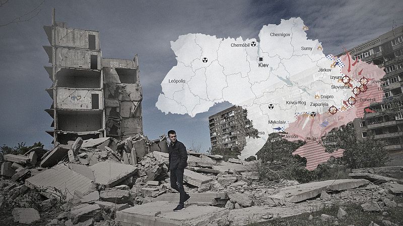 Los mapas de la decimocuarta semana de guerra en Ucrania