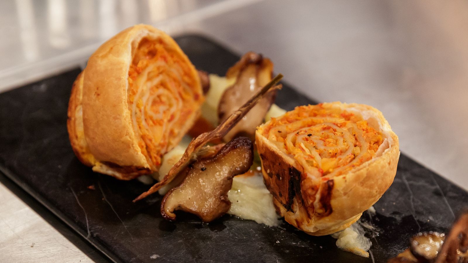 Receta de kimchi roll de David