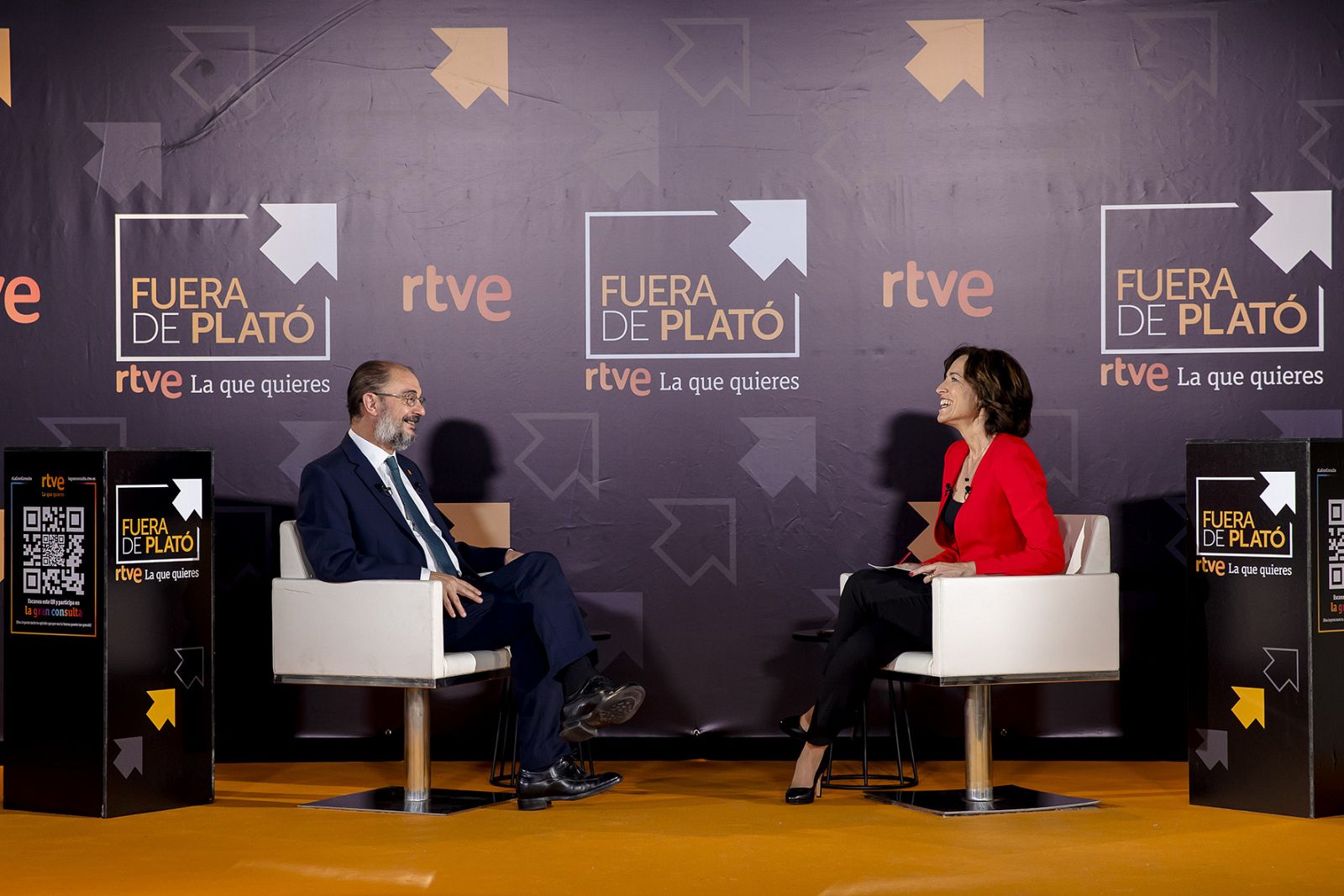 Javier Lambán y Beatriz Barrabés