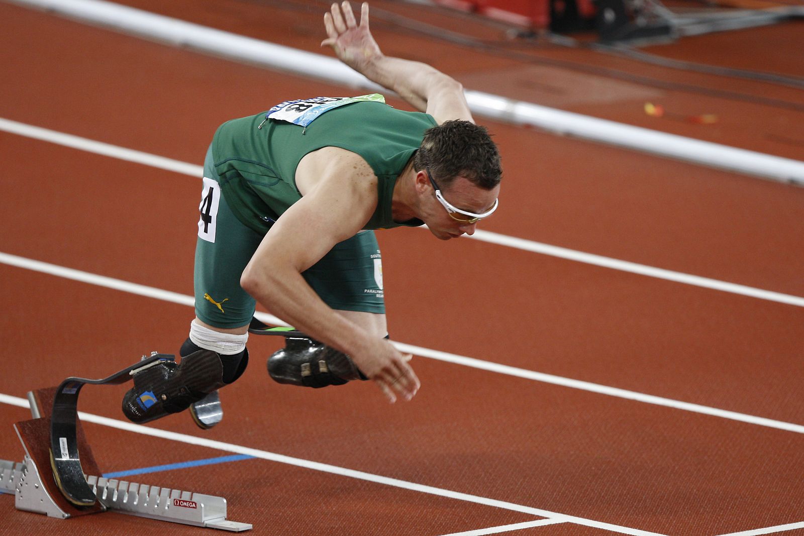 Oscar Pistorius, en los Juegos Paralímpicos de Pekín