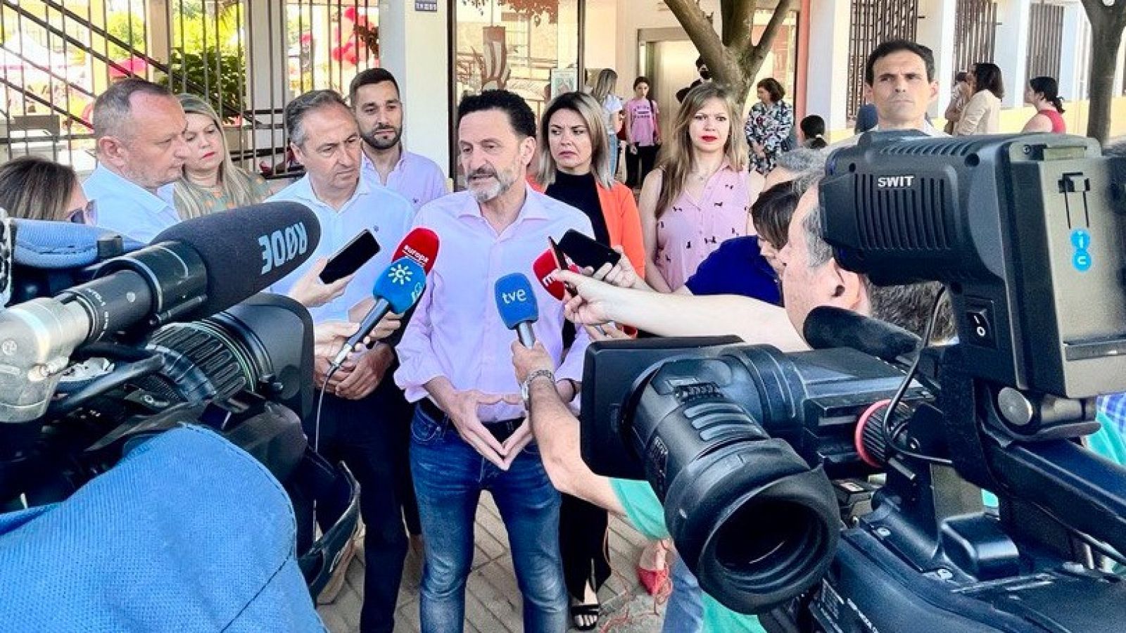 El portavoz nacional de Ciudadanos, Edmundo Bal, durante la campaña de las elecciones andaluzas