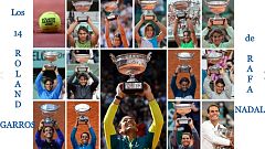 Así han sido los 14 Roland Garros de Rafa Nadal