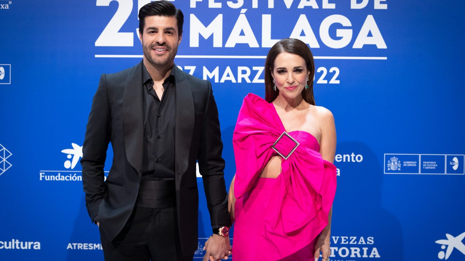 Paula Echevarría y Miguel Torres en el Festival de Málaga